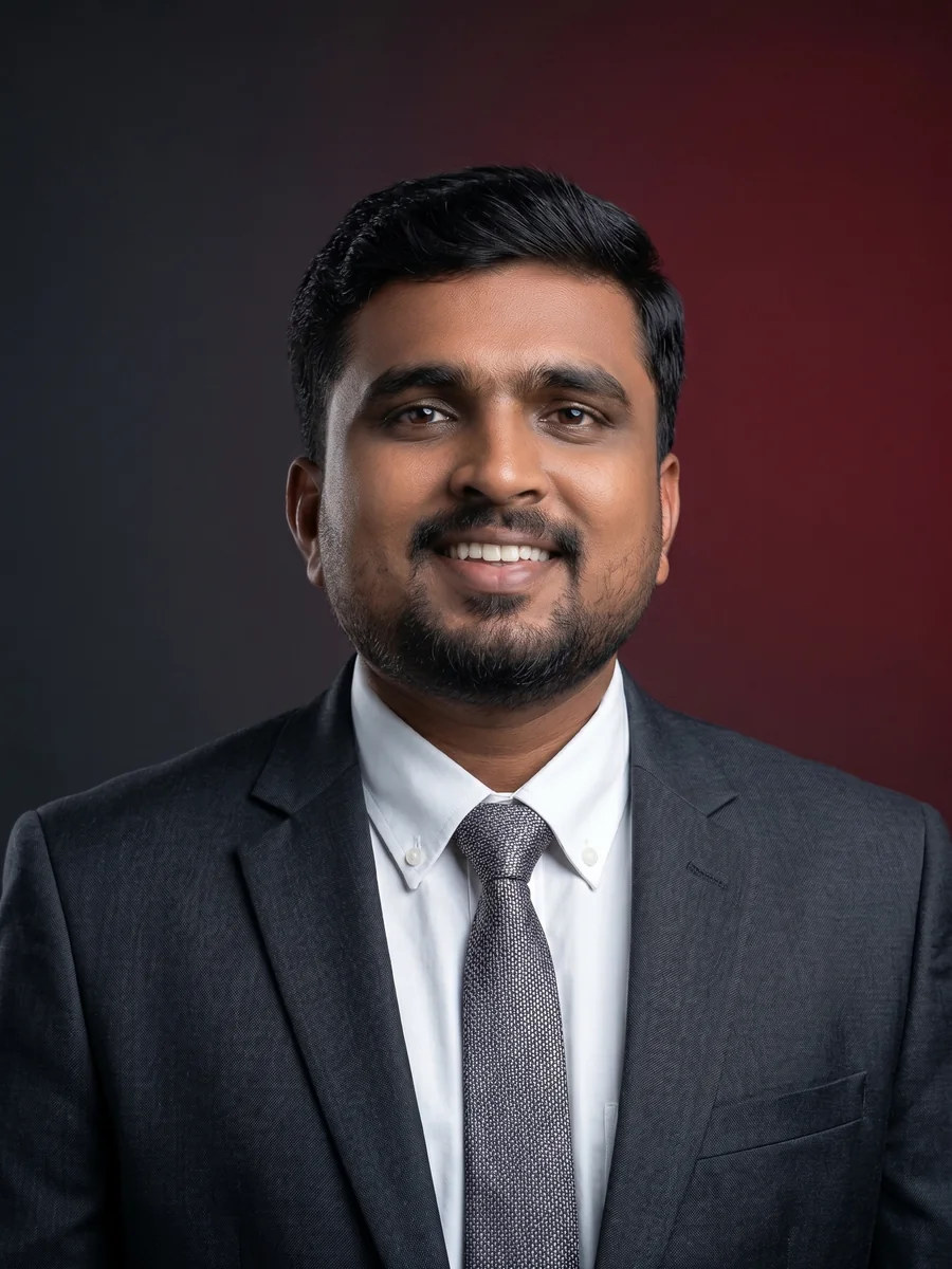 Portrait of Vinith Kumar, Senior Full Stack Developer in Dubai